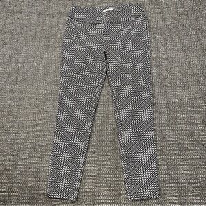 Cato Black and White Patterned Capri Pants